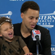 Illustration for article titled Watch Steph Currys Daughter Riley Steal Daddys Press Conference